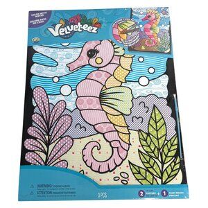 Velveteez Painting Craft Kit Velvet Activity Large 2 Posters Ocean Life Dolphin